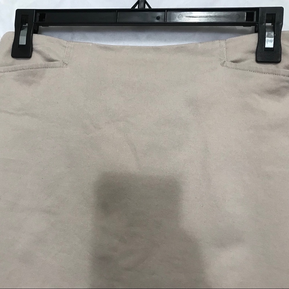 Boston Proper Mini Skirt Khaki Tan Size 4 - Picture 4 of 8